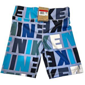 NIKE KIDS High Rise Monogram Shorts